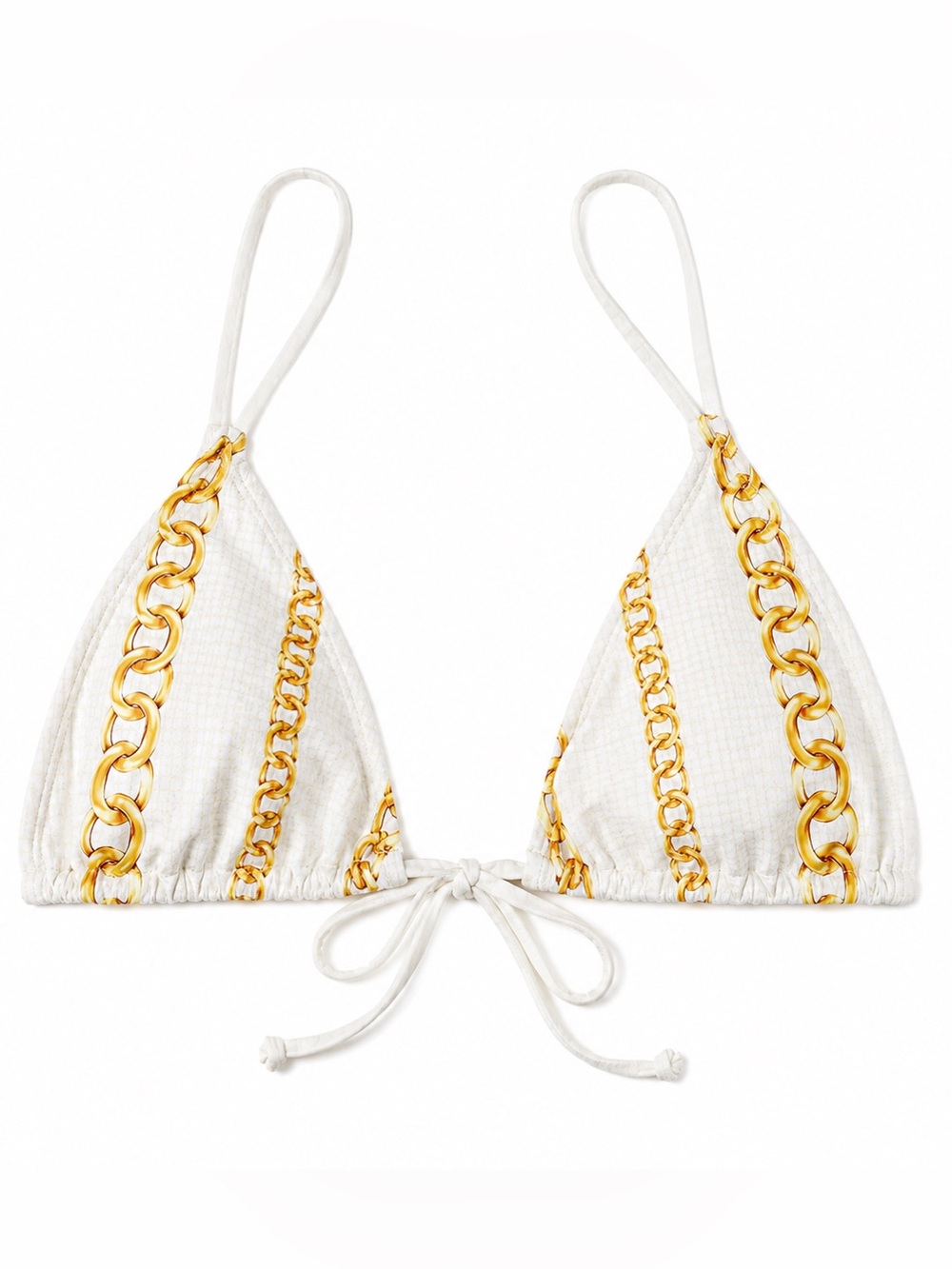 WeWoreWhat Triangle Chain Bikini‎ Top